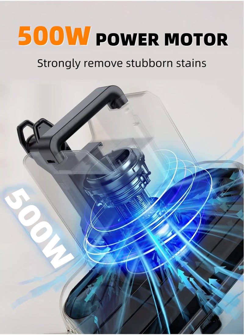 ايتي لايف منظف ​​سجاد سلكي جاف ورطب، يزيل البقع الصعبة، سهل الاستخدام على أسطح متعددة: الأرائك والسيارات والمفروشات، 500 واط، أسود - Image 5